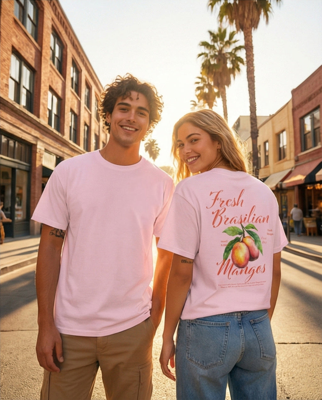 Unisex T-Shirt Brasilian Mango by SABRYCloth.Studio featuring a vibrant mango graphic on soft fabric
